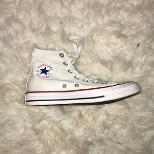 High Top Converse, White